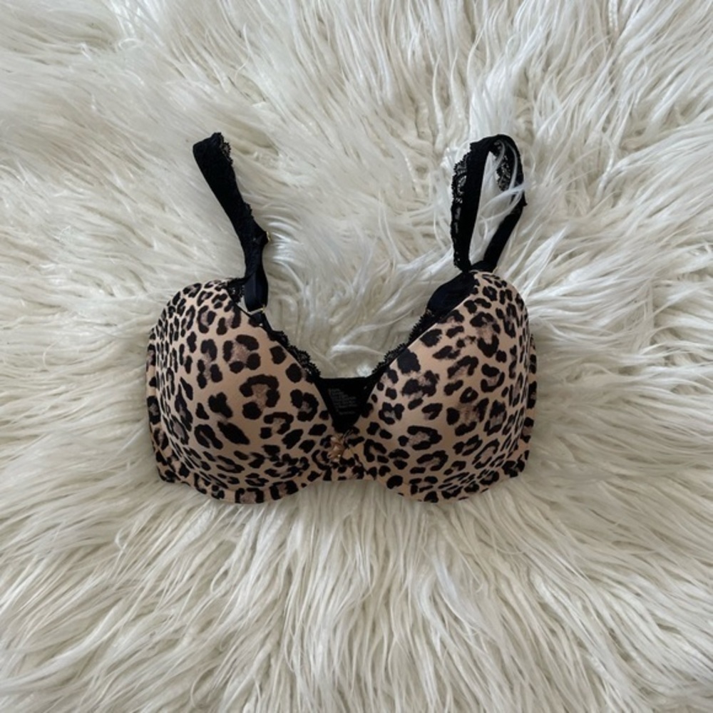 Soma embraceable animal print push up lace trim 32DD